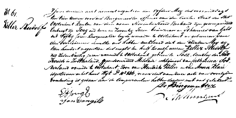 18190505 ovl akte 61 Rudolf Keller ev Catharina G Sodderland